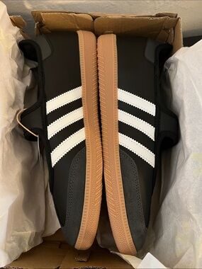 adidas Black & White Mary Jane Samba Sneakers